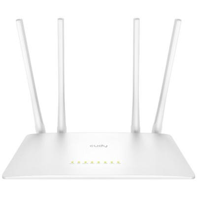 Router CUDY WR1200 - 2.4/5GHz - 300/867Mbps - 4x RJ-45 - 4 Antenas - WR1200