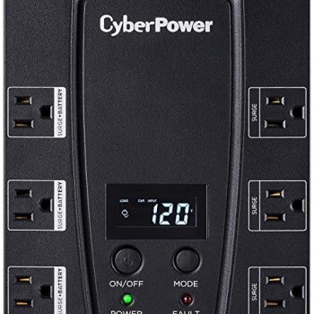UPS CyberPower CP825AVRLCDA - 825VA/450W - 8 Contactos - Línea Interactiva  - CP825AVRLCDA