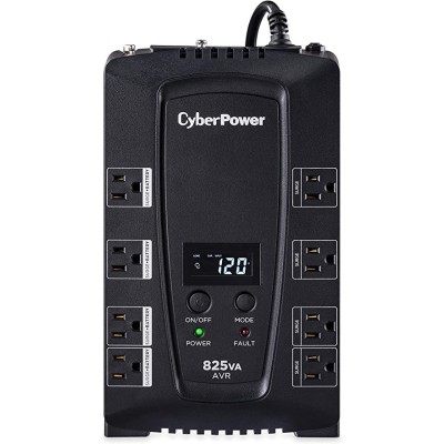 UPS CyberPower CP825AVRLCDA - 825VA/450W - 8 Contactos - Línea Interactiva - CP825AVRLCDA UPS CyberPower CP825AVRLCDA - 825VA/450W - 8 Contactos - Línea Interactiva - CP825AVRLCDA