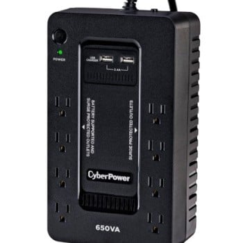 UPS CyberPower SX650U 650VA/360W con 8 Contactos - Protección de Energía para Equipos UPS CyberPower SX650U 650VA/360W con 8 Contactos - Protección de Energía para Equipos