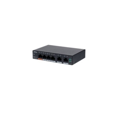 Switch Dahua CS4006-4ET-60 - Gigabit Ethernet - 4 Puertos - 2 Uplink - Gestionable - CS4006-4ET-60