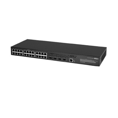 Switch Dahua 24 Puertos Gigabit Ethernet 4 Puertos SFP+ Administrable Modelo DH-AS5500-24GT4XF
