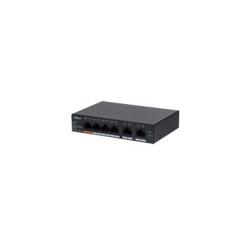 Switch Dahua DH-CS4006-4GT-60 - Gigabit Ethernet - 4 Puertos PoE+ - 2 Uplink - Gestionado - DH-CS4006-4GT-60