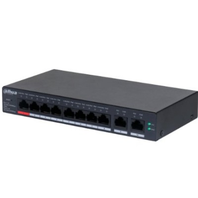 Switch Dahua DH-CS4010-8GT-110 - Gigabit Ethernet - 8 Puertos PoE++ - 2 Uplink - Administrado - DH-CS4010-8GT-110