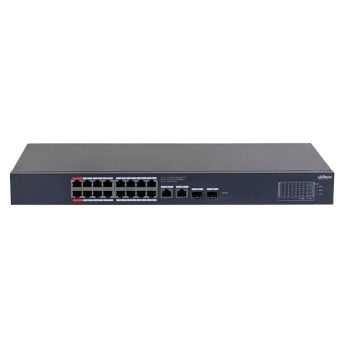 Switch Dahua 16 Puertos Gigabit PoE Gestionado con 2 SFP - Modelo DH-CS4220-16GT-135