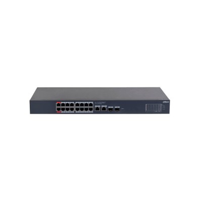 Switch Dahua CS4220-16GT-135 - Gigabit Ethernet - 16 Puertos PoE - 2 SFP - Gestionado - DH-CS4220-16GT-135