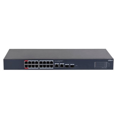 Switch Dahua CS4220-16GT-135 - Gigabit Ethernet - 16 Puertos PoE - 2 SFP - Gestionado - DH-CS4220-16GT-135