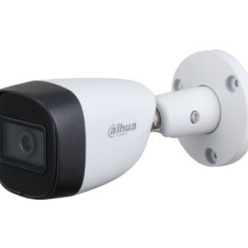 Cámara de Seguridad CCTV Dahua 2MP Bala con Visión Nocturna 30M y Micrófono - Modelo DH-HAC-HFW1200CMN-A-0280B-S5
