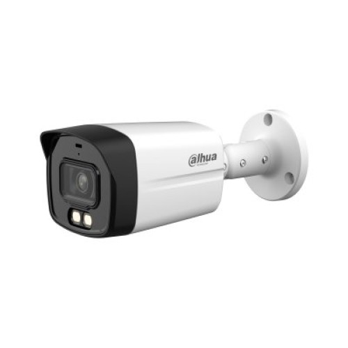 Cámara de Seguridad CCTV Dahua 8MP Bala con Visión Nocturna y Micrófono Modelo DH-HAC-HFW1809TLMN-A-LED