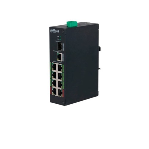 Switch Dahua 8 Puertos ePoE Fast Ethernet No Gestionado DH-LR2110-8ET-120