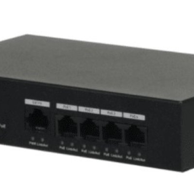 Switch Dahua DH-PFS3005-4ET-36 - Fast Ethernet - 4 Puertos PoE - No administrable - DH-PFS3005-4ET-36