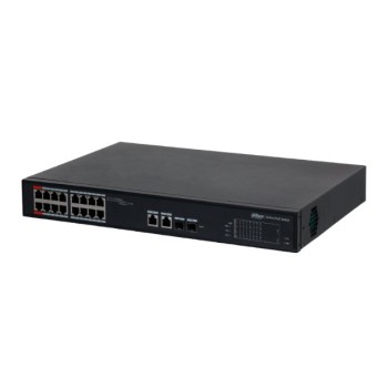 Switch Dahua DH-S4101-16ET2GF-240-C - Gigabit Ethernet - 16 Puertos PoE++ - 2 Uplink - 2 SFP - Gestionado - DH-S4101-16ET2GF-240-C