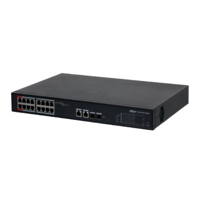 Switch Dahua DH-S4101-16ET2GF-240-C - Gigabit Ethernet - 16 Puertos PoE++ - 2 Uplink - 2 SFP - Gestionado - DH-S4101-16ET2GF-240-C