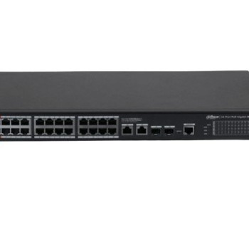 Switch Dahua 26 Puertos Gigabit Ethernet con 24 PoE++ y 2 SFP - Modelo DH-S4228-24GT-240