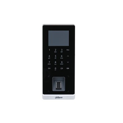 Control de Acceso Dahua ASI2212H-W  - 2.4" - Teclado - Lector de Huellas - Lector de Tarjetas - Negro - DHI-ASI2212H-W