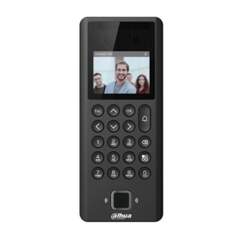 Control de Acceso Dahua ASI3204E - 2.4" - Reconocimiento Facial - Desbloqueo con Tarjeta - Contraseña - Lector de Huella - DHI-ASI3204E