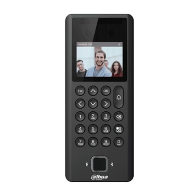 Control de Acceso Dahua ASI3204E - 2.4" - Reconocimiento Facial - Desbloqueo con Tarjeta - Contraseña - Lector de Huella - DHI-ASI3204E