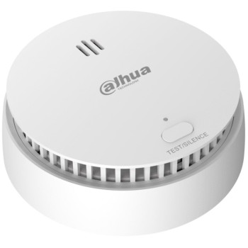 Detector de Humo Dahua DHI-HY-SA21A-W2 - Inalámbrico - Sensor Fotoeléctrico de Doble Cámara - Sirena Interna - 85dB - DHI-HY-SA21A-W2
