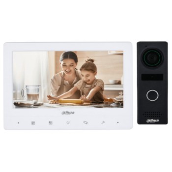Kit de Videoportero Dahua DHI-KTA02M - Analógico - Monitor de 7" - TFT - Cámara de 1.3 MP - 1 Entrada y Salida de Audio - DHI-KTA02M