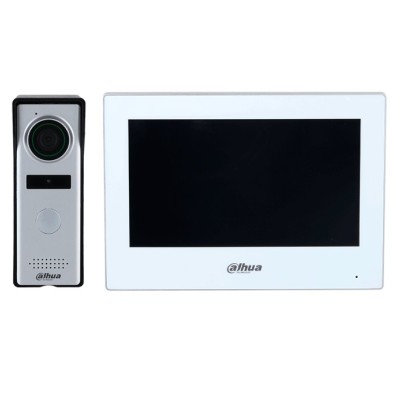 Kit de Videoportero Hibrido Dahua DHI-KTH01 - Frente de Calle Analógico - Monitor DHI-VTH2624GW-WP - DHI-KTH01 Kit de Videoportero Hibrido Dahua DHI-KTH01 - Frente de Calle Analógico - Monitor DHI-VTH2624GW-WP - DHI-KTH01