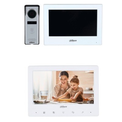 Kit de Vigilancia Dahua DHI-KTH01+DHI-VTH1020J - Videoportero DHI-VTO1000J - Monitor DHI-VTH2624GW-WP - Monitor DHI-VTH1020J - DHI-KTH01+DHI-VTH1020J