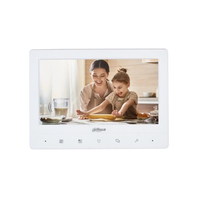Monitor de Video Portero Dahua DHI-VTH1020J - Analógico - 7" - Blanco - DHI-VTH1020J