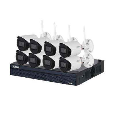 Kit de Vigilancia Dahua IPC-HFW1430DS-SAW - 8 Canales - 8 Cámaras Tipo Bala - IPC-HFW1430DS-SAW