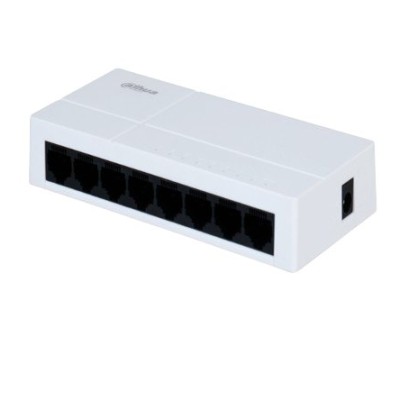 Switch Dahua PFS3008-8GT-L - Gigabit Ethernet - 8 Puertos - No Gestionado - Blanco - PFS3008-8GT-L