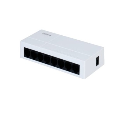 Switch Dahua PFS3008-8GT-L - Gigabit Ethernet - 8 Puertos - No Gestionado - Blanco - PFS3008-8GT-L
