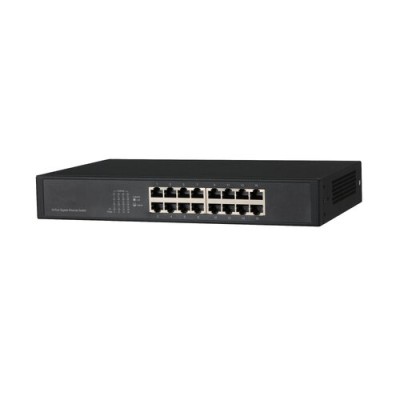 Switch Dahua DH-PFS3016-16GT - Gigabit Ethernet - 16 Puertos - No Gestionado - DH-PFS3016-16GT