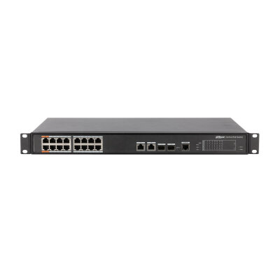 Switch Dahua PFS4218-16ET-190 - Fast Ethernet- 16 Puertos PoE++ - 2 Uplink - 2 SFP - Gestionado - DH-PFS4218-16ET-190
