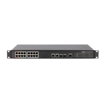 Switch Dahua PFS4218-16ET-240 - Fast Ethernet - 16 Puertos PoE++ - 2 Uplink - 2 SPF - Gestionado - DH-PFS4218-16ET-240