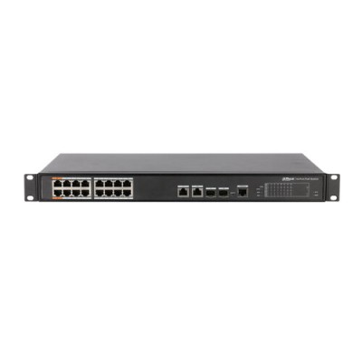 Switch Dahua PFS4218-16ET-240 - Fast Ethernet - 16 Puertos PoE++ - 2 Uplink - 2 SPF - Gestionado - DH-PFS4218-16ET-240