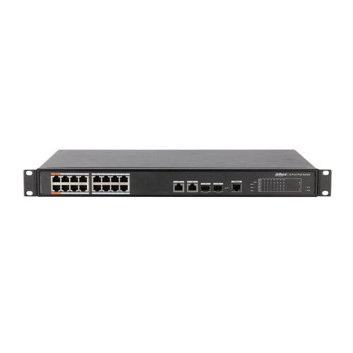 Switch Dahua 16 Puertos PoE++ Gestionado Fast Ethernet Modelo DH-PFS4218-16ET-240