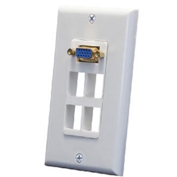 Placa de Pared BRobotix - VGA - 4 Salidas - Blanco - 087311