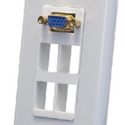 Placa de Pared BRobotix - VGA - 4 Salidas - Blanco - 087311