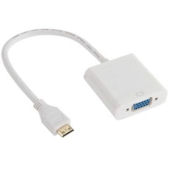 Convertidor  HDMI a VGA Brobotix - Mini-HDMI, VGA (d-sub), Color Blanco - 110977