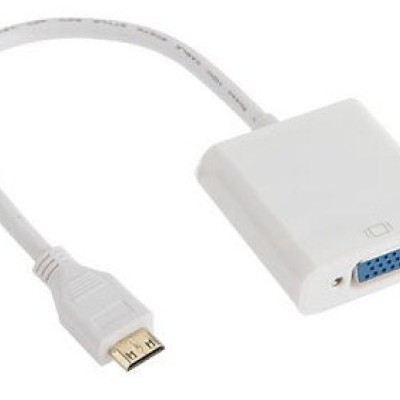 Convertidor  HDMI a VGA Brobotix - Mini-HDMI, VGA (d-sub), Color Blanco - 110977