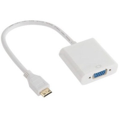 Convertidor  HDMI a VGA Brobotix - Mini-HDMI, VGA (d-sub), Color Blanco - 110977