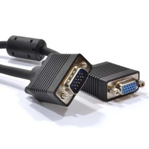 Cable VGA BRobotix SVGA Macho a Hembra 30 Metros Negro Modelo 309610