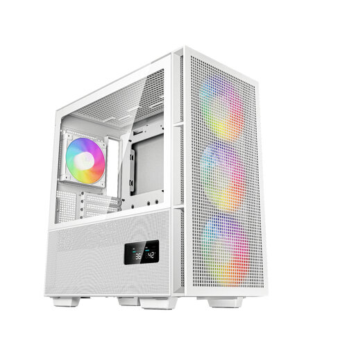 Gabinete Gamer Deepcool CH560 Digital Blanco - Media Torre con 4 Ventiladores ARGB - Modelo R-CH560-WHAPE4D-G-1