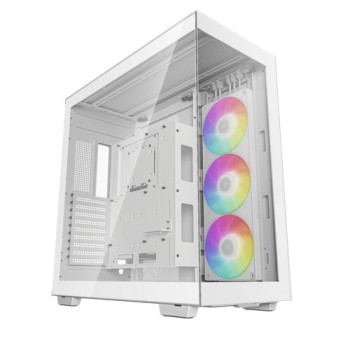 Gabinete Gamer DeepCool CH780 - Torre - Mini-ITX/M-ATX/ATX/E-ATX - 1 Ventilador - Panel Lateral - Blanco - R-CH780-WHADE41-A-1