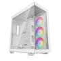 Gabinete Gamer DeepCool CH780 - Torre - Mini-ITX/M-ATX/ATX/E-ATX - 1 Ventilador - Panel Lateral - Blanco - R-CH780-WHADE41-A-1