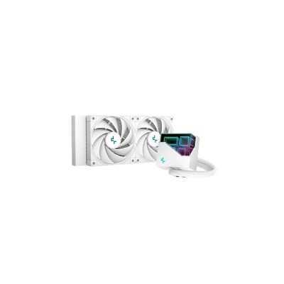 Enfriamiento Líquido DeepCool LT520 WH - 2 Ventiladores - 2250 RPM - RGB - Blanco - R-LT520-WHAMNF-G-1
