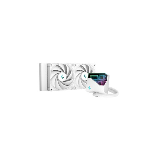 Enfriamiento Líquido DeepCool LT520 WH - 2 Ventiladores RGB Blanco - 2250 RPM - Modelo R-LT520-WHAMNF-G-1