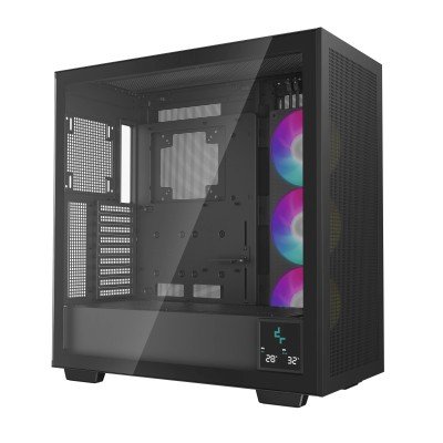 Gabinete Gamer Deepcool R-Morpheus - Torre - ATX/E-ATX - 3 Ventiladores - Panel Lateral - R-MORPHEUS-BK