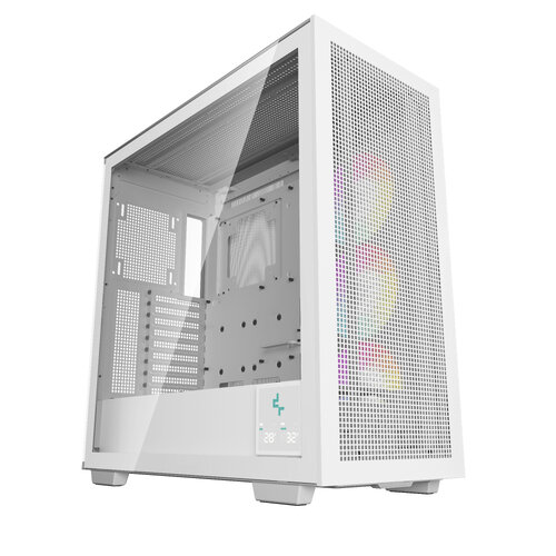 Gabinete Gamer DeepCool Morpheus Torre Blanco - Compatible ATX, E-ATX, Micro-ATX, Mini-ITX - Panel Lateral de Vidrio - RGB - Modelo R-MORPHEUS-WHAPA1-A-1