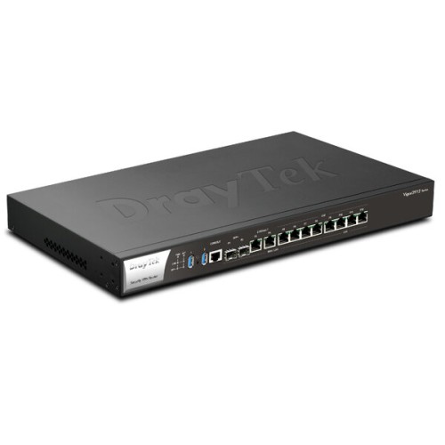 Firewall DrayTek Vigor 3912 - 8 Puertos Gigabit, 2 SFP+, Túnel VPN, 10G