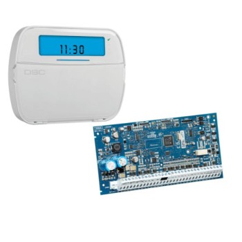 Kit de Seguridad DSC con Panel de Alarma HS2032 y Teclado HS2ICN - Modelo HS2032CLC2SPA