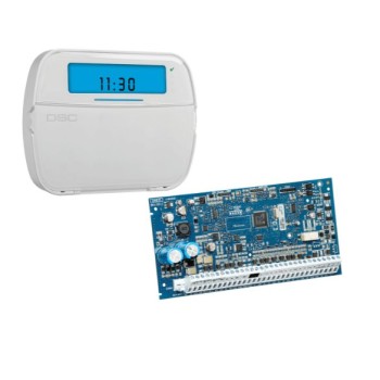 Kit de seguridad DSC HS2032CLC2SPA - Panel de alarma HS2032 - Teclado HS2ICN - HS2032CLC2SPA